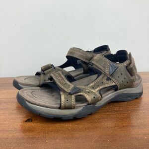 Earth Spirit Robert 2 Gelron Cushion Sandal Brown Open Toe Ankle Strap Men's 10